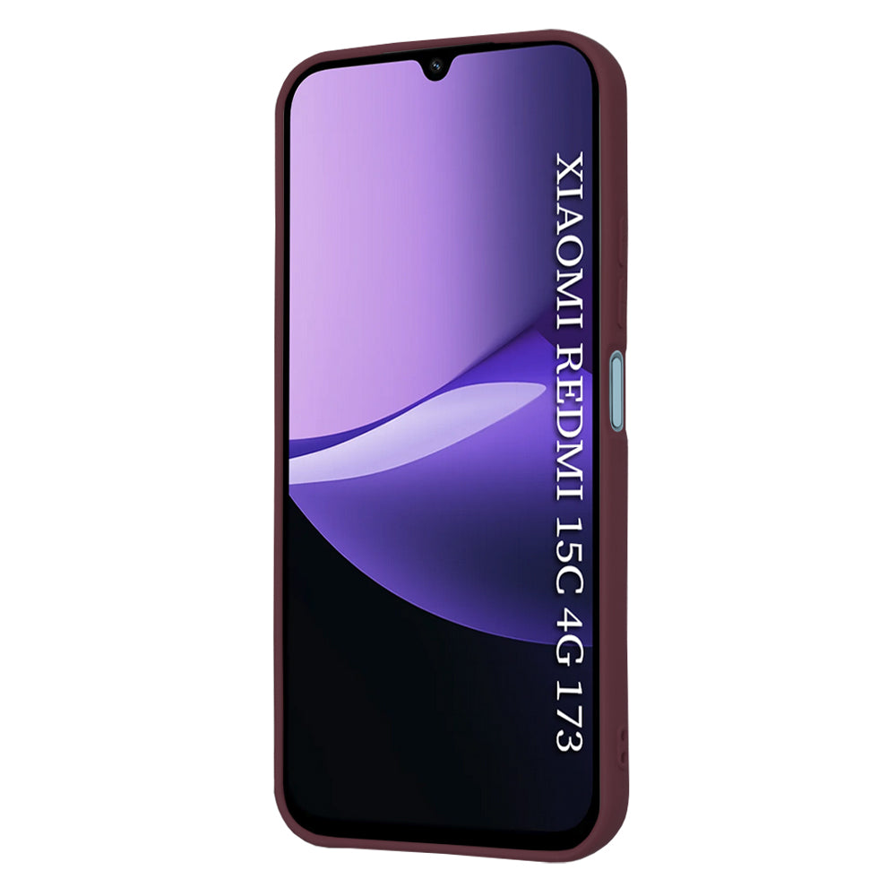 Techsuit - SoftFlex - Xiaomi Redmi 15C 4G / Redmi 15C 5G - Plum Red