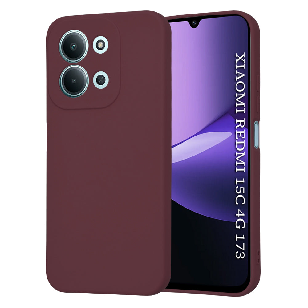 Techsuit - SoftFlex - Xiaomi Redmi 15C 4G / Redmi 15C 5G - Plum Red