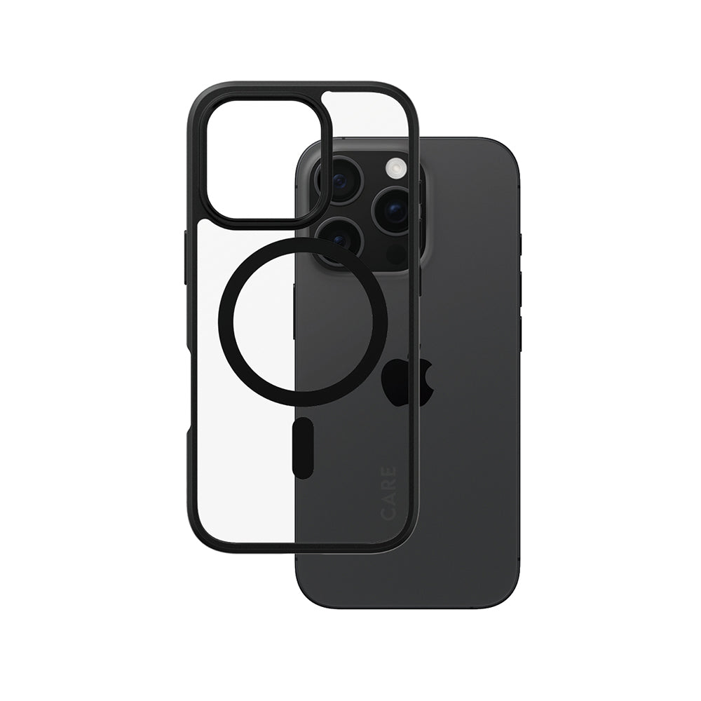 PanzerGlass® - CARE Flagship Urban Combat Black MagSafe - iPhone 16 Pro - Black