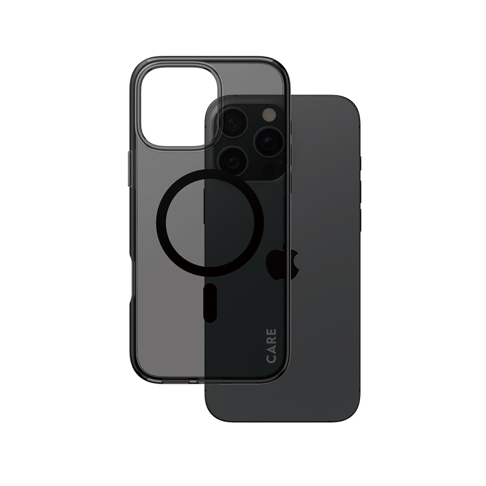 PanzerGlass® - CARE Flagship Urban Combat Black MagSafe - iPhone 16 Pro Max - Smokey