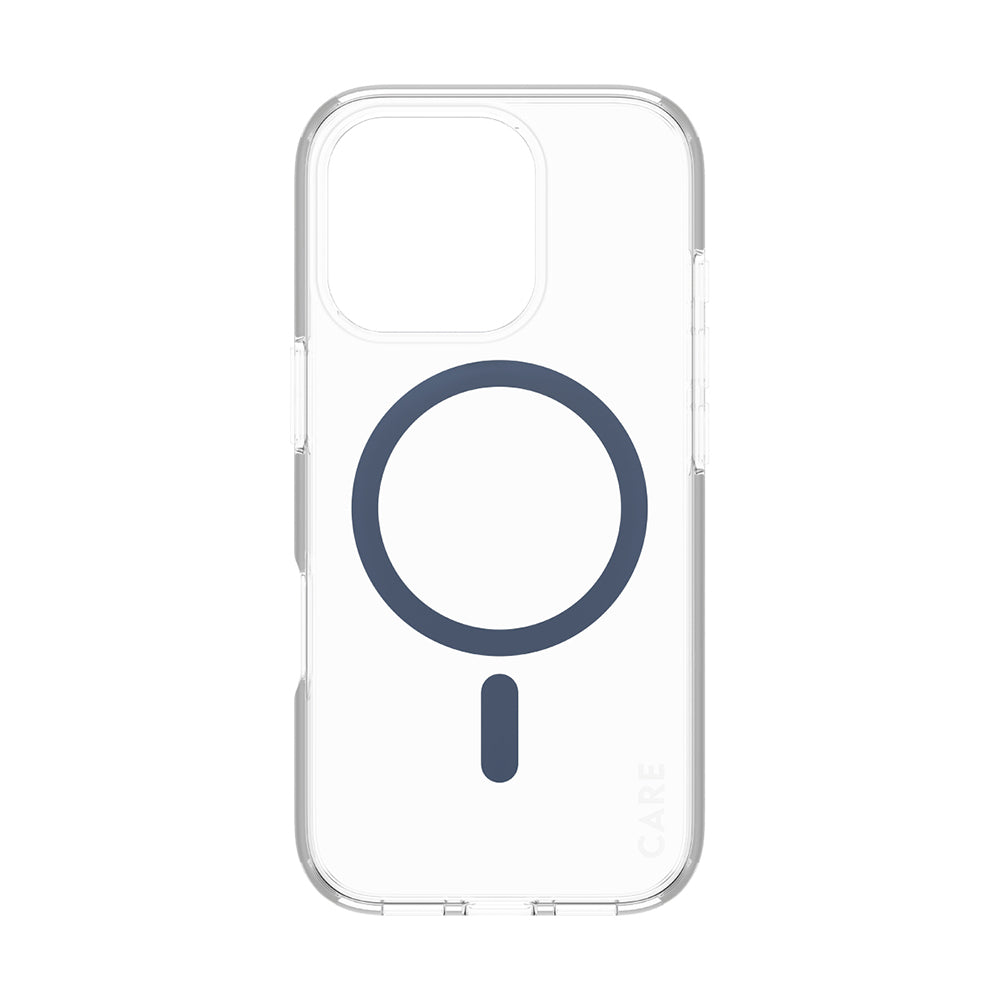 PanzerGlass® - CARE Flagship Urban Combat Blue MagSafe - iPhone 16 Pro - Clear