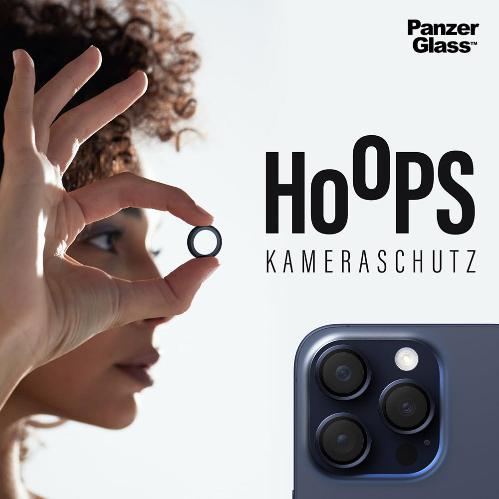 PanzerGlass® - Hoops® Camera Lens Protector - iPhone 17 Pro / iPhone 17 Pro Max / iPhone 16 Pro / iPhone 16 Pro Max - Gl