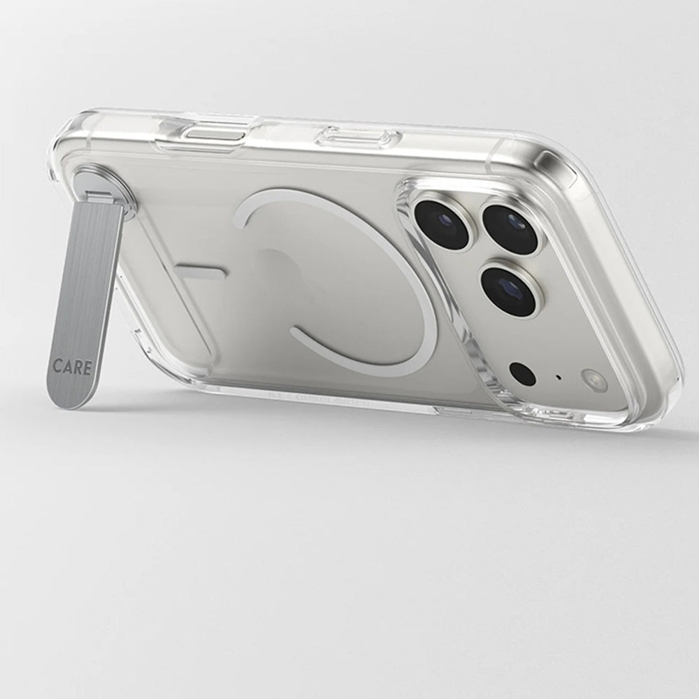 PanzerGlass® - CARE Feature Kickstand MagSafe - iPhone 17 Pro - Clear