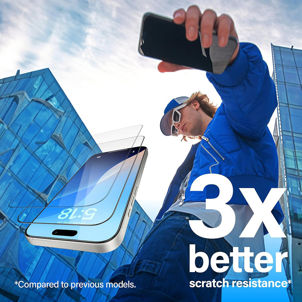 PanzerGlass® - Ultra-Wide Fit Screen Protector w. EasyAligner - iPhone 17 Pro - Black