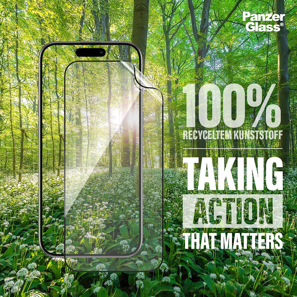 PanzerGlass® - Ultra-Wide Fit EyeCare Screen Protector - iPhone 16 Pro Max - Black
