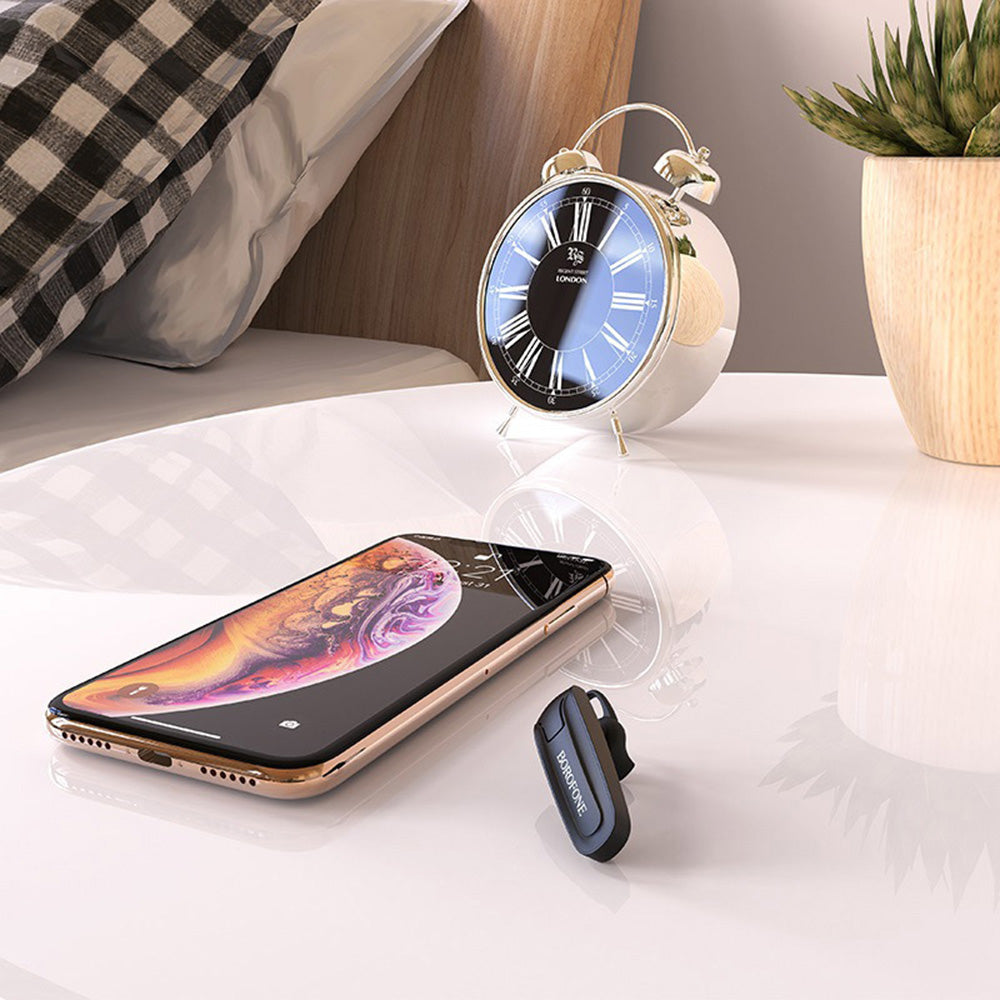 Borofone Casti Borofone Bluetooth Headset Encourage Sound (BC21), Hands-Free A2DP, 70mAh, Negru – imagine 3