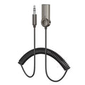 Borofone - Cable Audio Receiver Peaceful (BC56) - Bluetooth V5.0 Adapter, Jack 3.5mm - Metal Gray