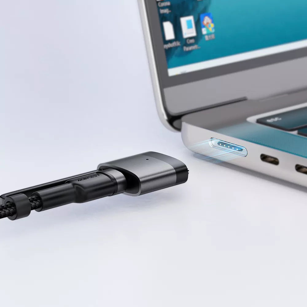 Acefast - Data Cable (C22-05) - Fast Charging, Type-C to Type-C, MagSafe 3 Adapter, 240W, 48V/5A, 1.2m - Black