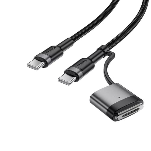 Acefast - Data Cable (C22-05) - Fast Charging, Type-C to Type-C, MagSafe 3 Adapter, 240W, 48V/5A, 1.2m - Black