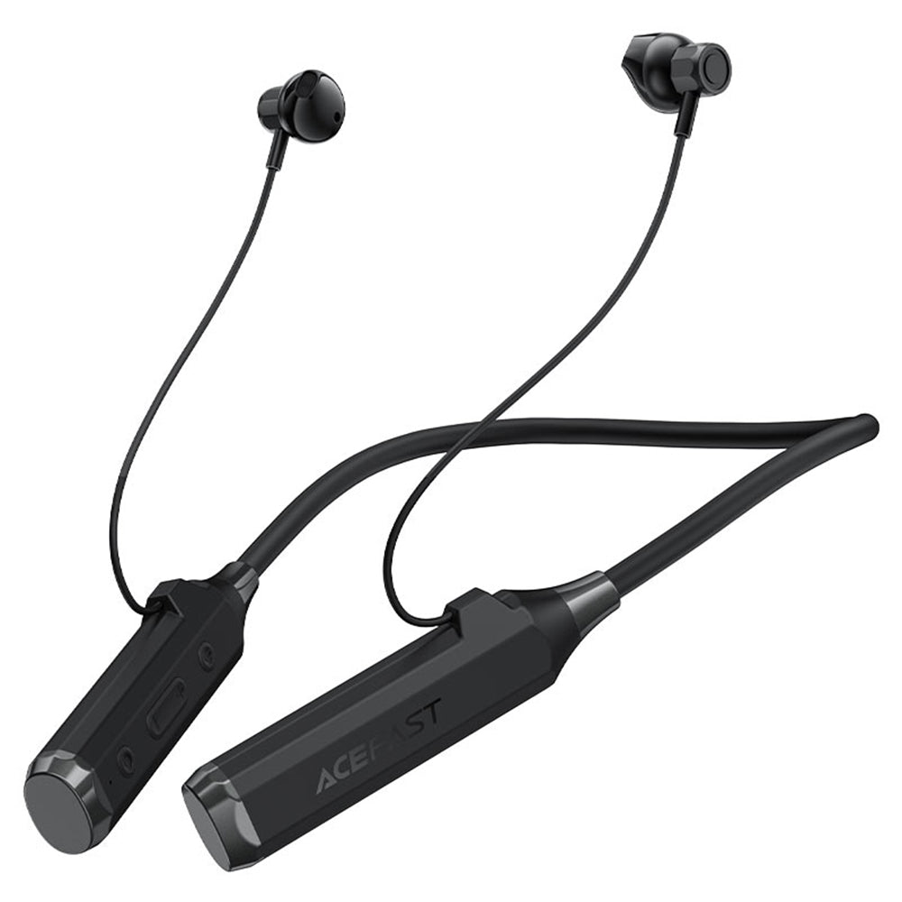 Acefast - Bluetooth Earphones (N6) - for Sport, Behind the Head, Neckband, Bluetooth 5.4, IPX4, TF Card Slot, 1000mAh- B