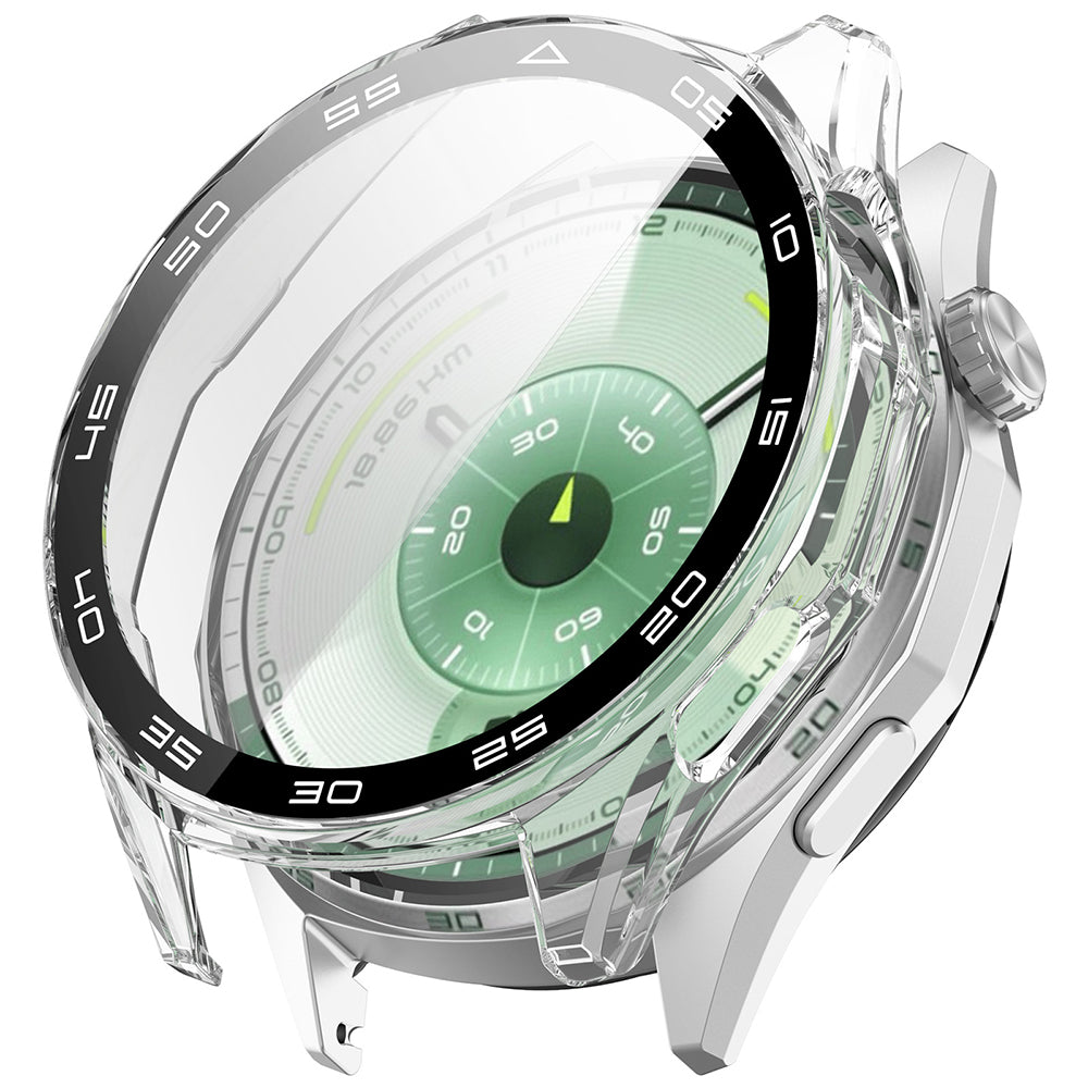 Techsuit - Defense360 Pro Bezel + Screen Protector - Huawei Watch GT 6 46mm - Clear