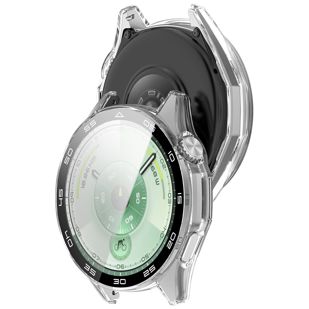 Techsuit - Defense360 Pro Bezel + Screen Protector - Huawei Watch GT 6 46mm - Clear