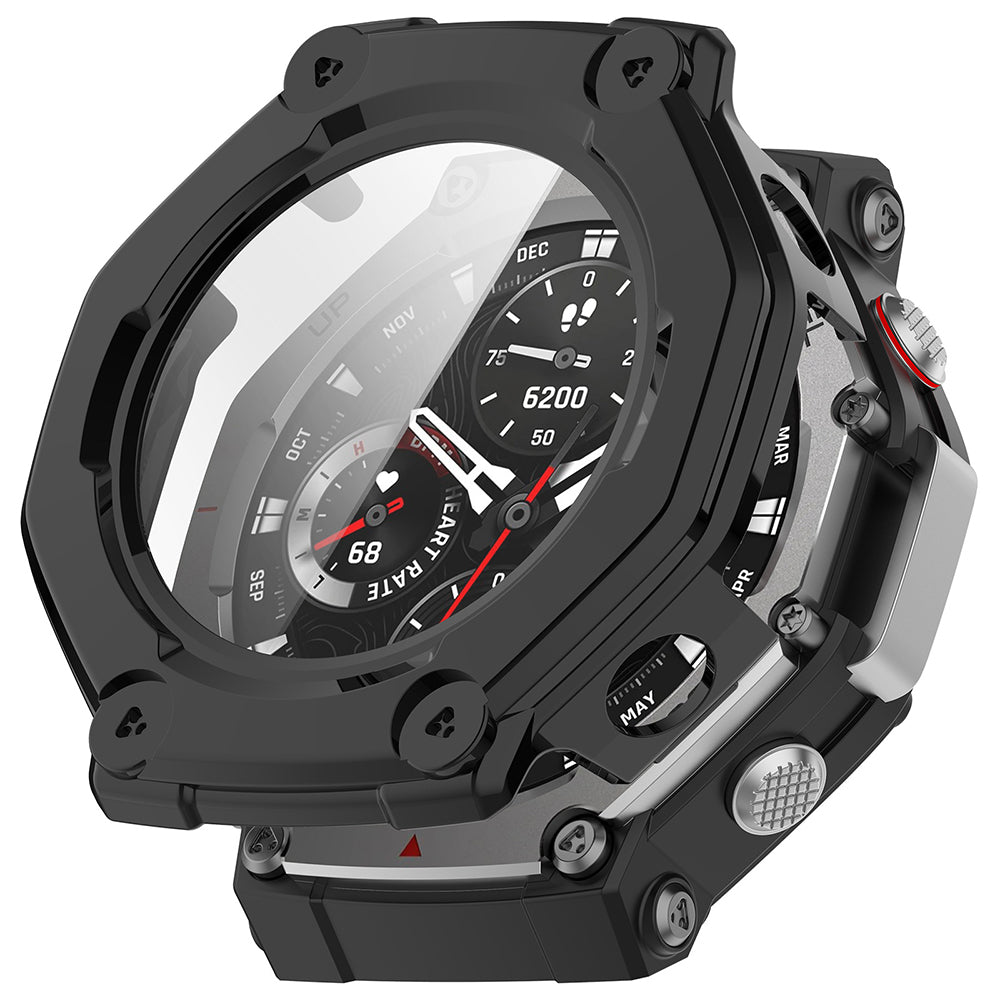 Techsuit - Defense360 Pro + Screen Protector - Amazfit T-Rex 3 - Black