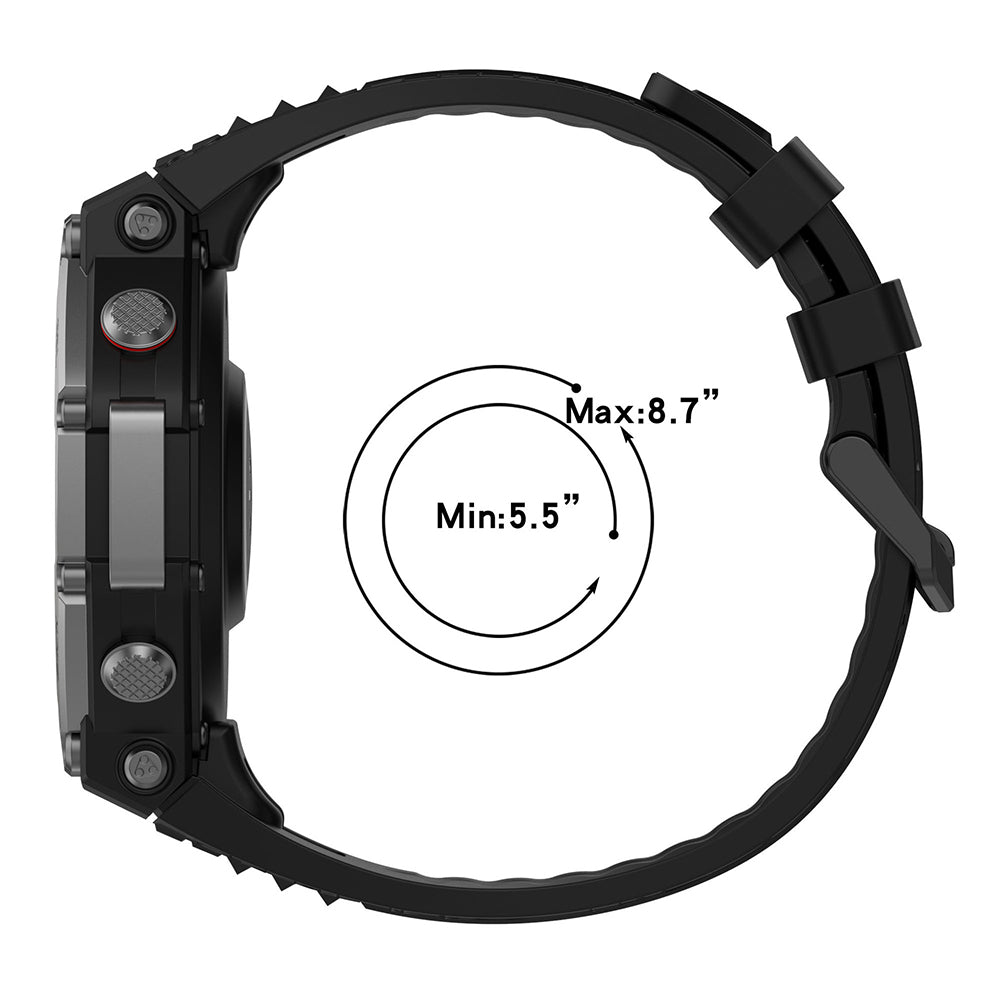 Techsuit - Watchband (W067) - Amazfit T-Rex 3 - Black