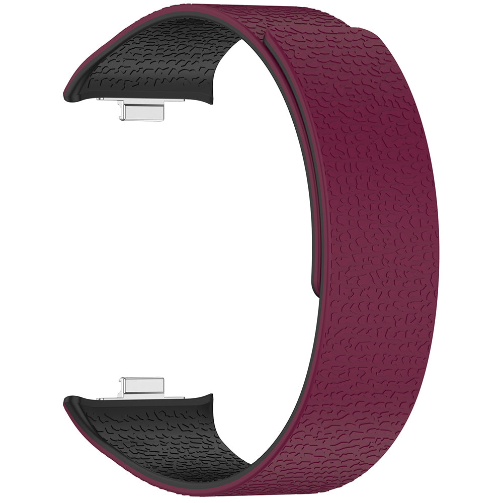 Techsuit - Watchband (W016) - Xiaomi Smart Band 9 Pro / 8 Pro / Redmi Watch 4 / Watch 5 - Wine Red / Black