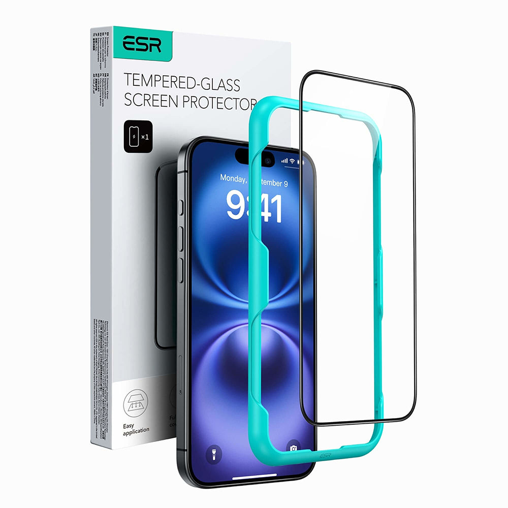 ESR - Tempered Glass - iPhone 16 - Black
