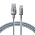 Baseus - Data Cable Discolor (E0420803) - USB-A to USB-C, 100W, 480Mbps, 2m - Silver