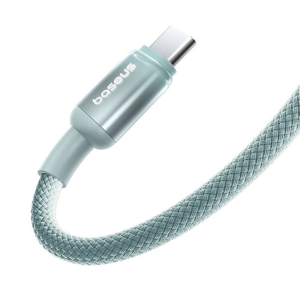 Baseus - Data Cable Discolor (E0420700) - USB-C to USB-C, 100W, 480Mbps, 1m - Blue/Green
