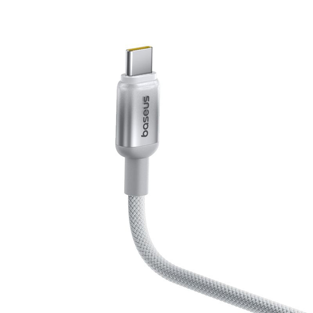 Baseus - Data Cable Discolor (E0420702) - USB-C to USB-C, 100W, 480Mbps, 1m - Silver