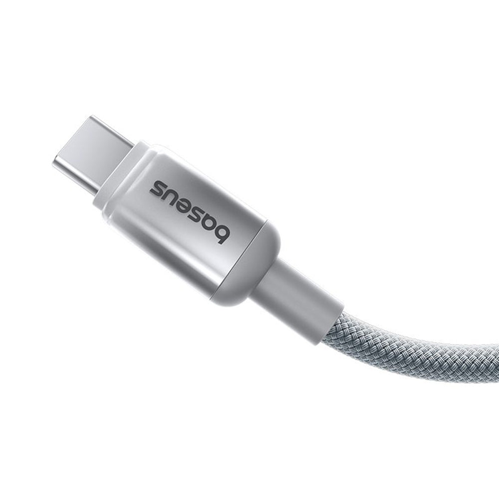 Baseus - Data Cable Discolor (E0420703) - USB-C to USB-C, 100W, 2m - Silver