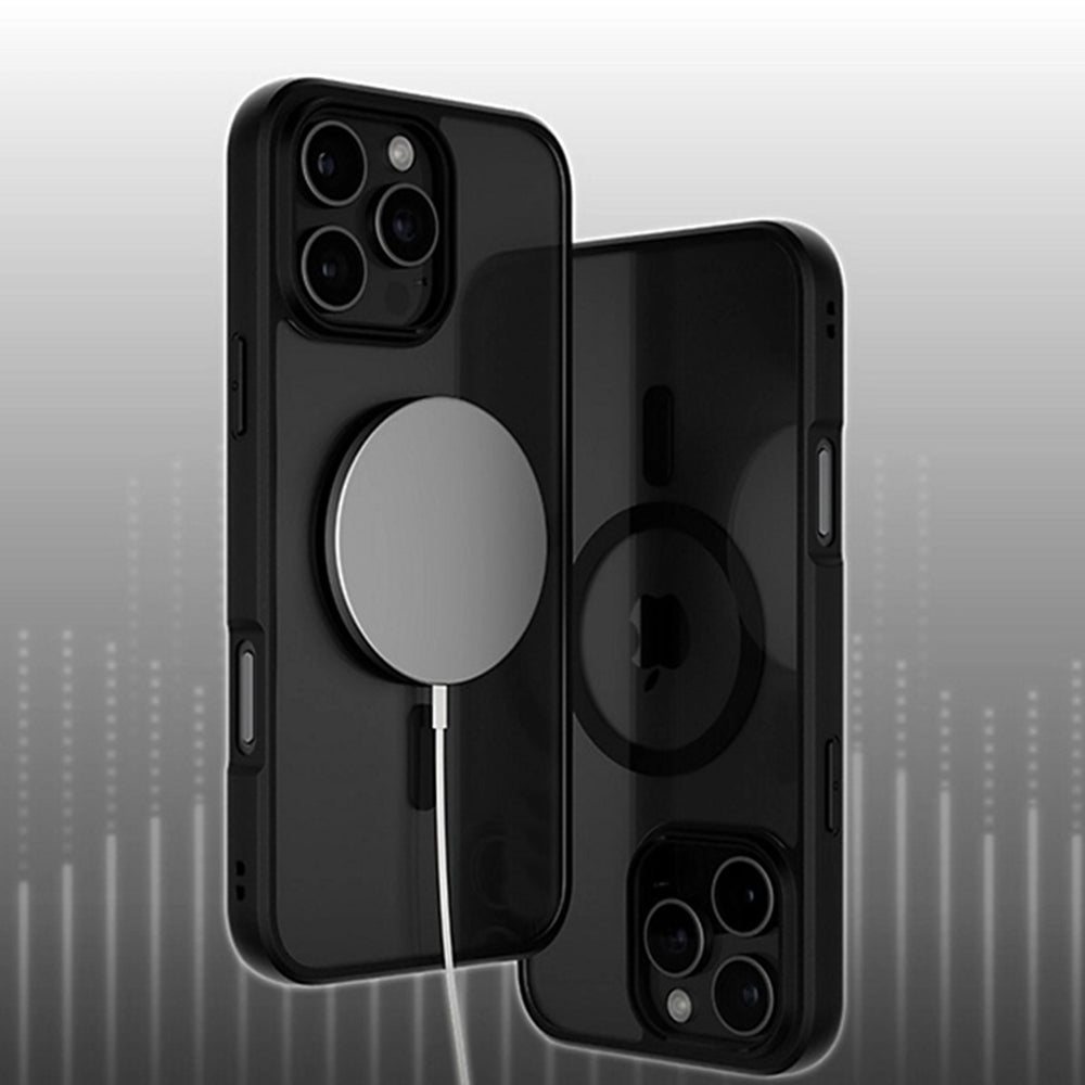 PanzerGlass® - HardCase Black MagSafe & Frame Series - iPhone 16 Pro - Clear