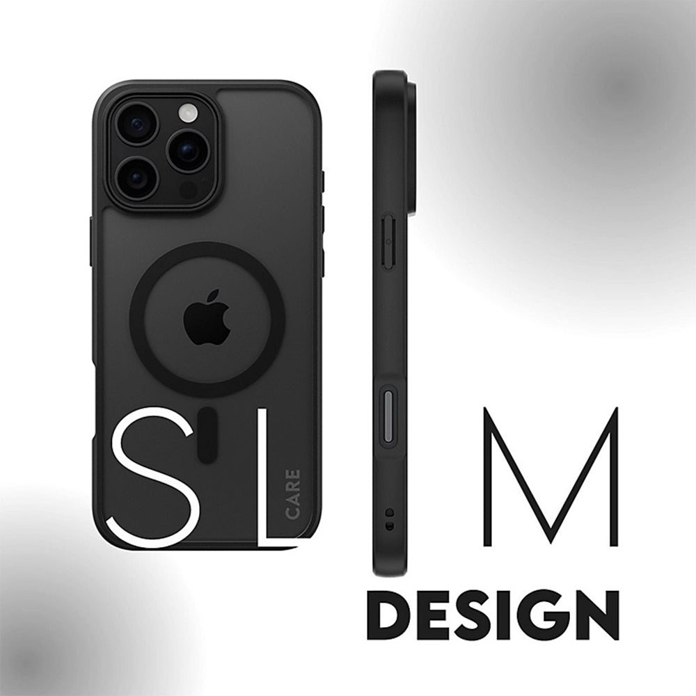 PanzerGlass® - HardCase Black MagSafe & Frame Series - iPhone 16 - Clear