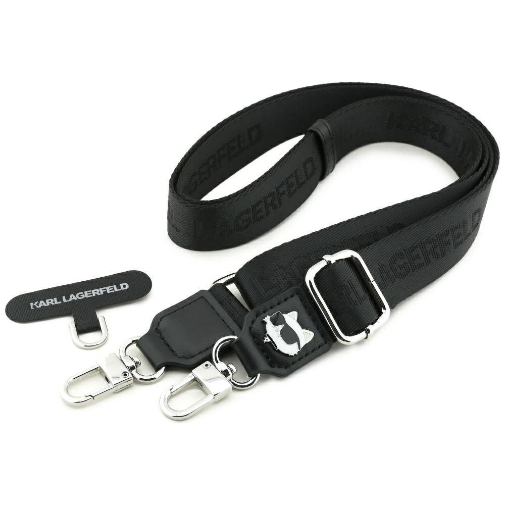 Karl Lagerfeld - Strap Tether Patch Choupette Metal Logo (KLUCNCHPSPK) - Universal - Black