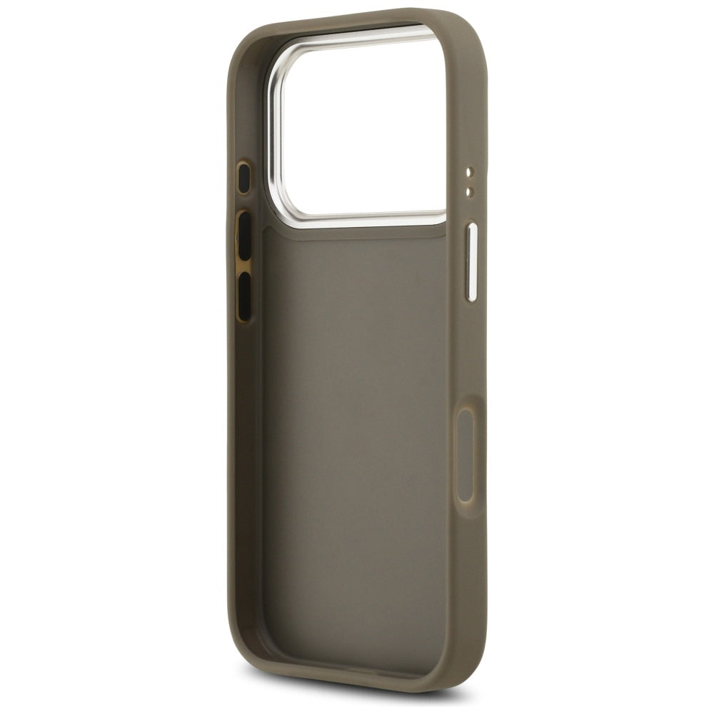 Guess - Hardcase Grained Big 4G Classic Logo (GUHCP17LPG4SMCEW) - iPhone 17 Pro - Brown