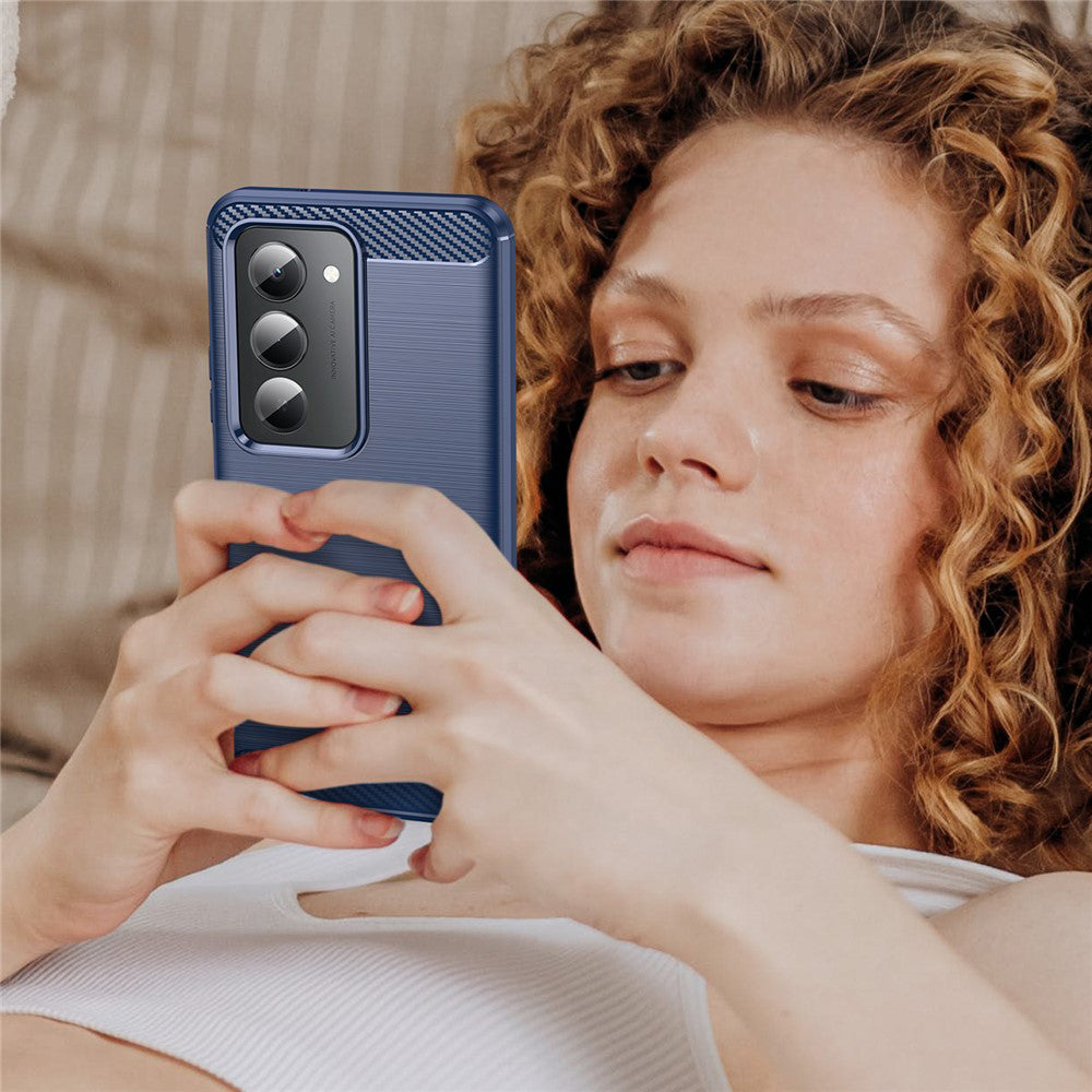 Techsuit - Carbon Silicone - Xiaomi Redmi 15 4G / Redmi 15 5G - Blue