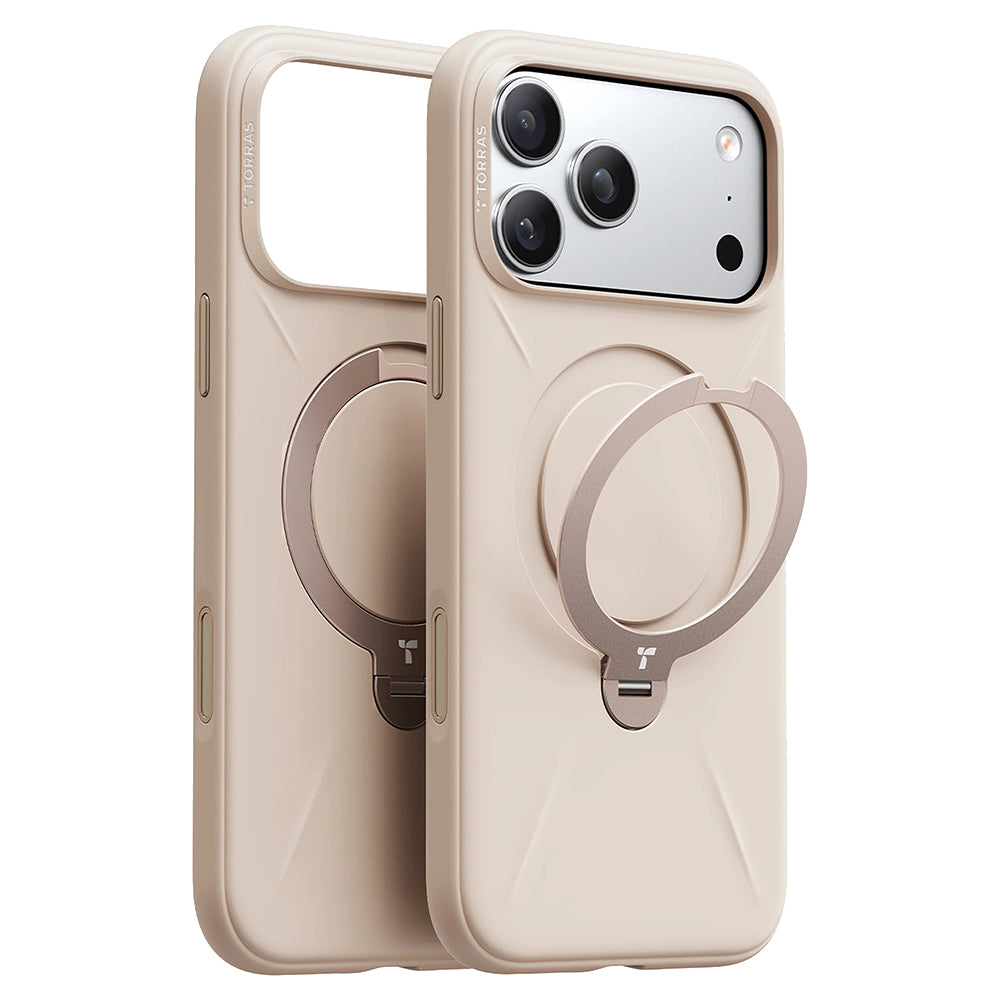 Torras - QPRO Silicone Series - iPhone 17 Pro - Dessert Gold