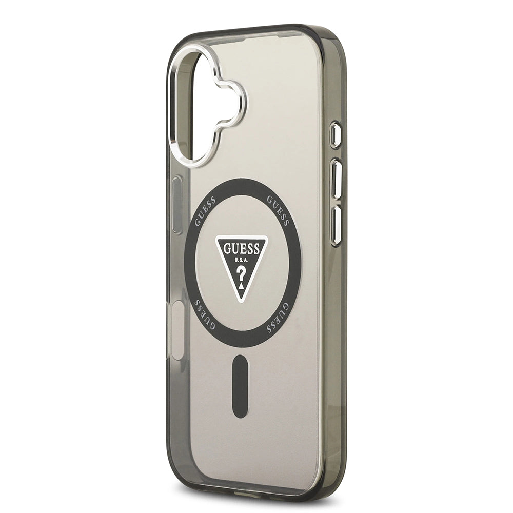 Husa pentru iPhone 17 - Guess IML Gradient Triangle Logo MagSafe (GUHMP17SHGTMLCGK) - Black
