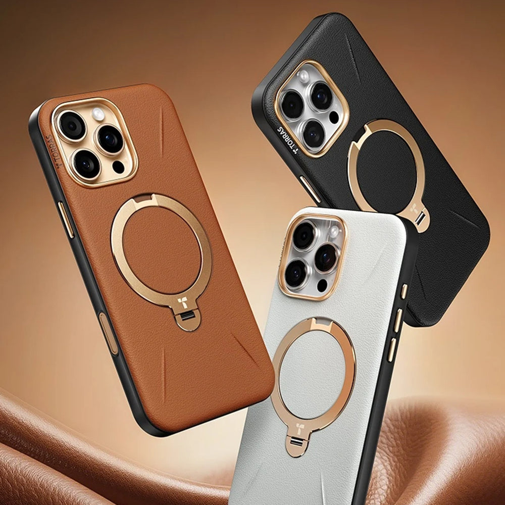 Torras - QPRO Leather Series - iPhone 17 Pro Max - Black