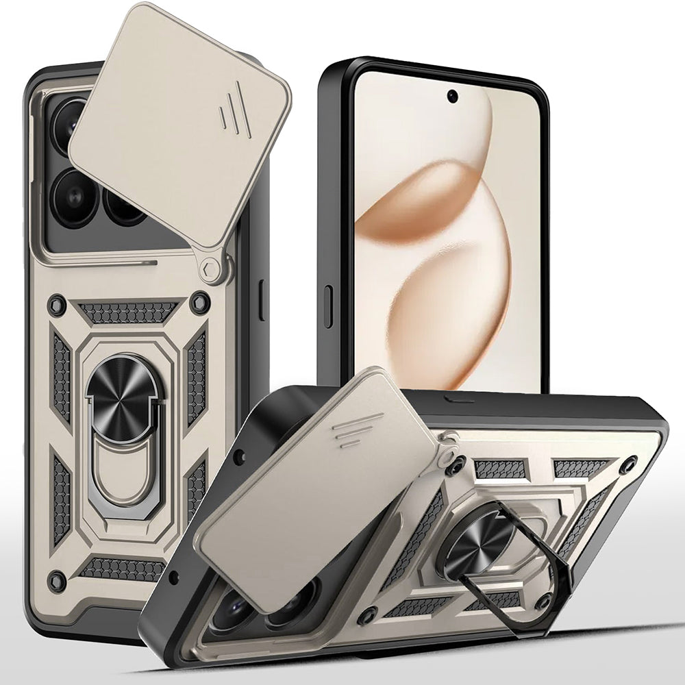 Techsuit - CamShield Series - Honor 400 Smart 5G / 400 Smart 4G / X7d 4G - Gold