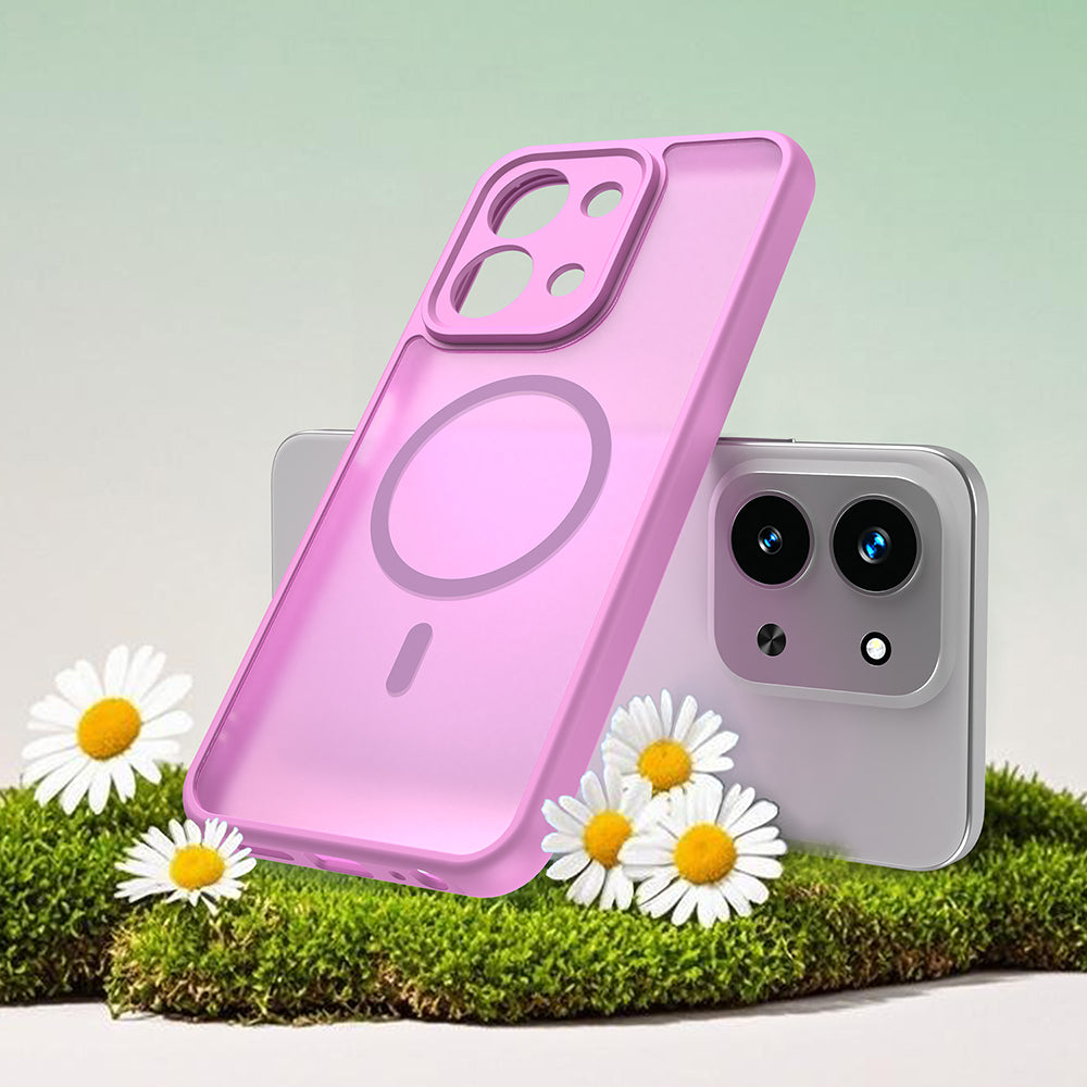 Techsuit - HaloFrost II MagSafe - Xiaomi Redmi 15C 4G / Redmi 15C 5G - Pink
