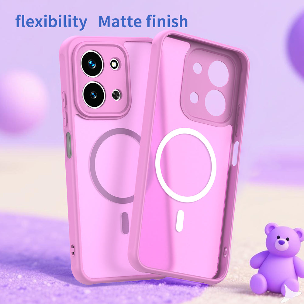 Techsuit - HaloFrost II MagSafe - Xiaomi Redmi 15C 4G / Redmi 15C 5G - Pink