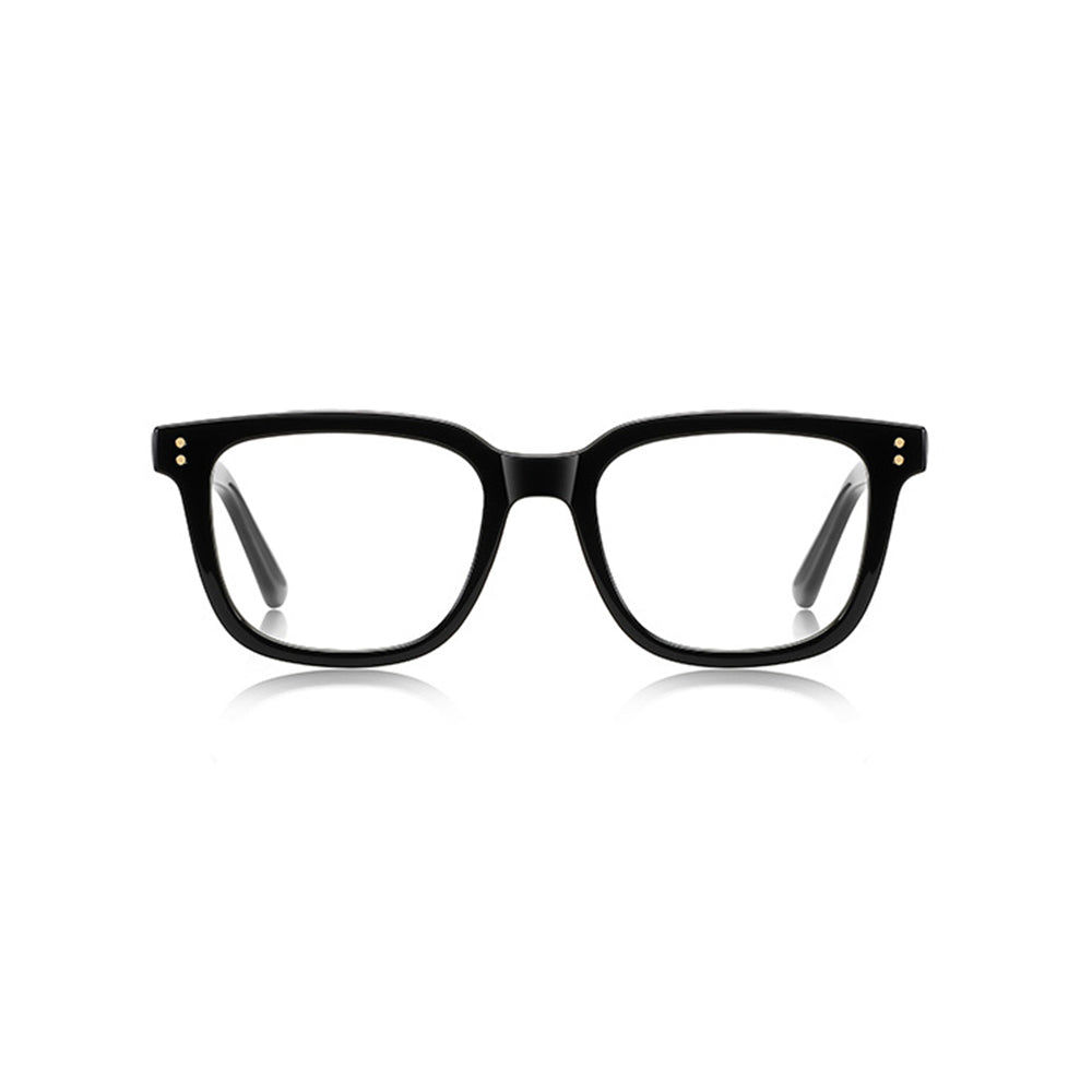 Techsuit - Anti-Blue Light Glasses Reflex PC (2225) - for Men, Square, TR90&Metal Frame, AC Lens - Black