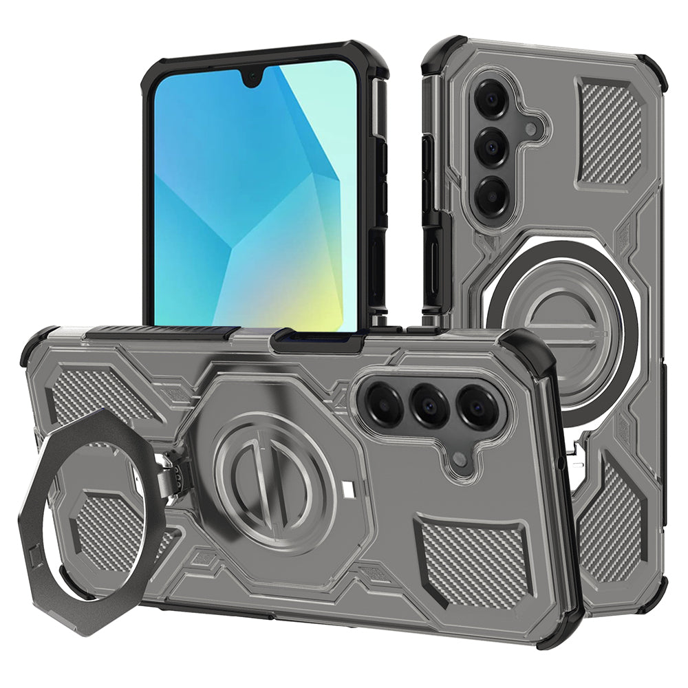 TechSuit Husa de protectie Techsuit Carbon Shield PRO compatibil cu Samsung Galaxy A16 4G / A16 5G, Negru Fumuriu