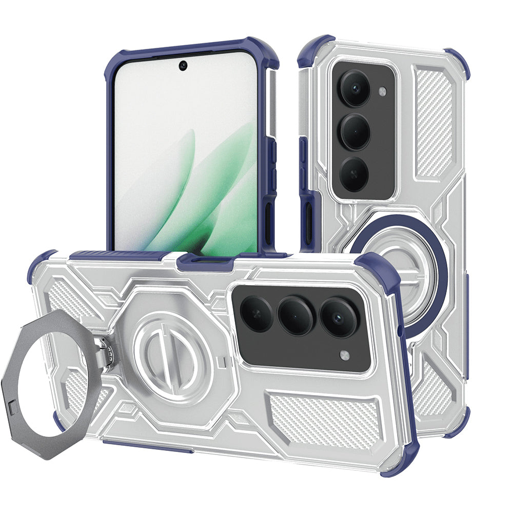 Techsuit - Carbon Shield PRO - Xiaomi Redmi 15 4G / Redmi 15 5G - Blue Transparent