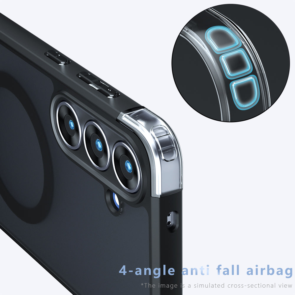 Techsuit - PureFrost MagSafe - Samsung Galaxy A07 4G - Frosted Black