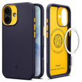 Spigen Husa de protectie Spigen Caseology Nano Pop MagSafe (ACS10364) compatibil cu iPhone 17, Albastru Berry Navy