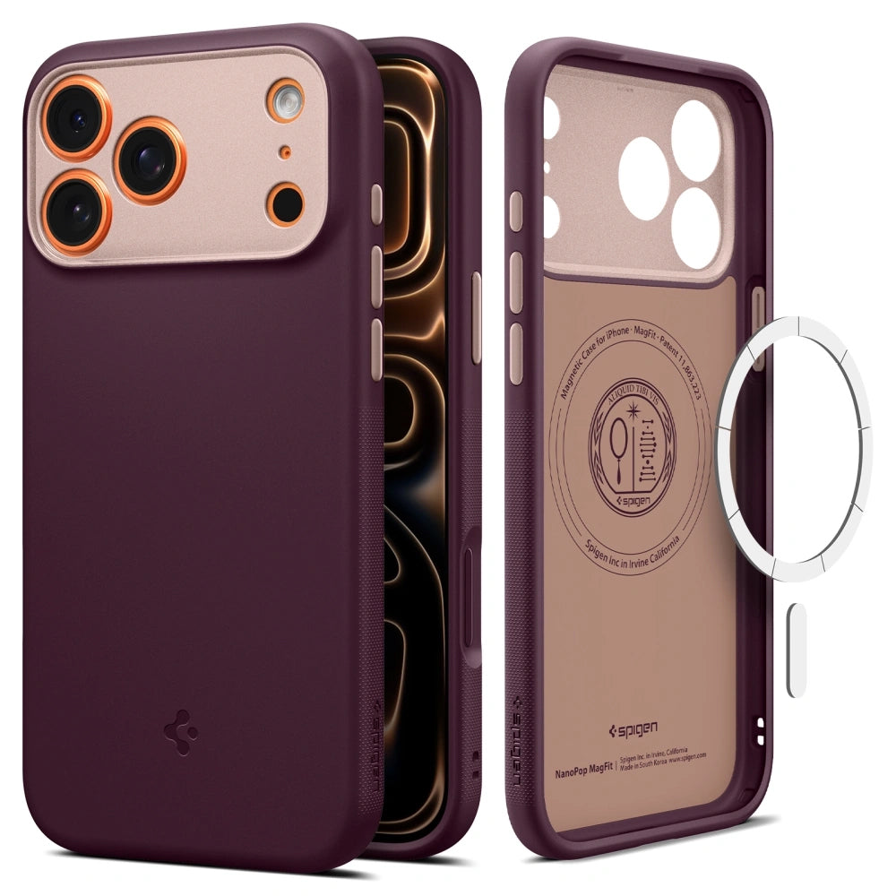 Spigen - Caseology Nano Pop MagSafe (ACS10261) - iPhone 17 Pro Max - Burgundy Bean