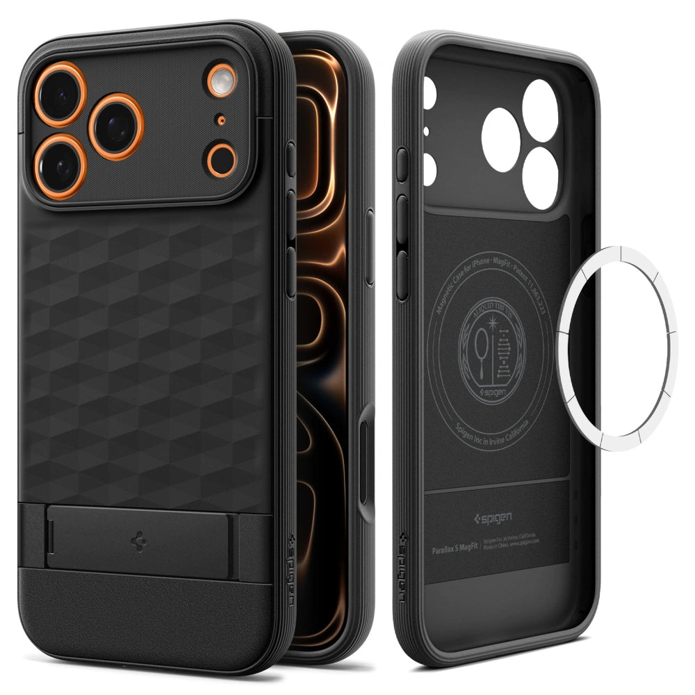 Spigen - Caseology Parallax "S" MagSafe (ACS09911) - iPhone 17 Pro Max - Matte Black