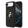 Karl Lagerfeld - Silicone Ring MagSafe (KLHMP17MSCMKCRHK) - iPhone 17 Air - Black Karl&Choupette