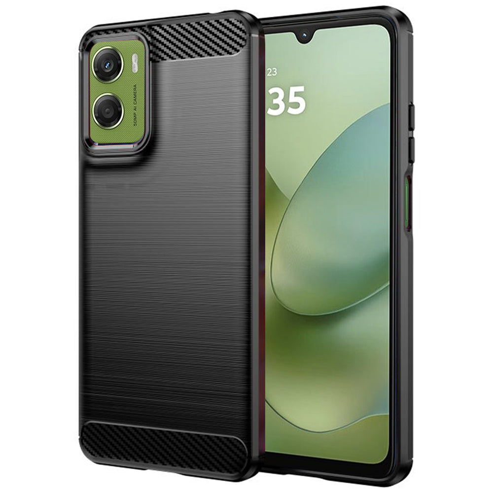 Techsuit - Carbon Silicone - Motorola Moto G06 / Moto G06 Power - Black