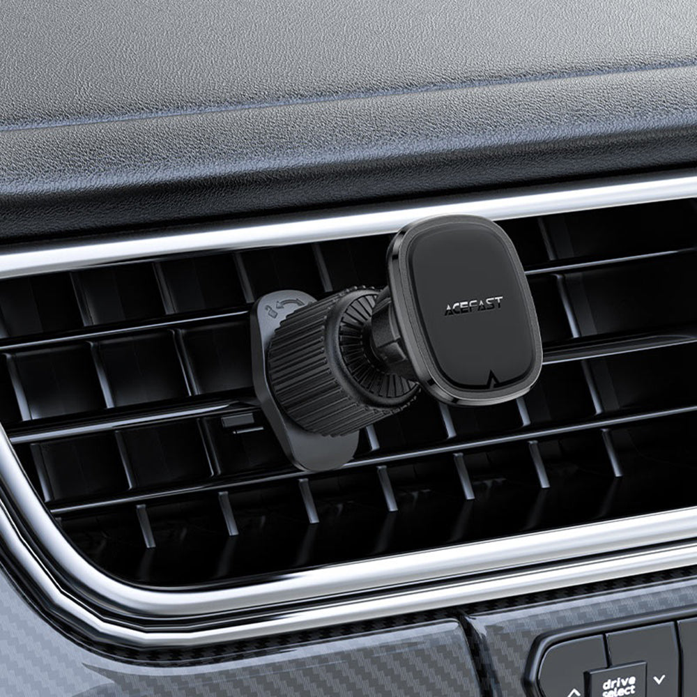 Acefast - Car Holder (D34) - for Air Vent, Strong Magnetic Grip, Secure Adhesive, Non-Slip, Universal - Black