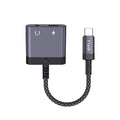 Lito - Audio Adapter (LA04T) - Type-C to Jack 3.5mm, Type-C, Support Calls, Fast Charging, 60W - Black