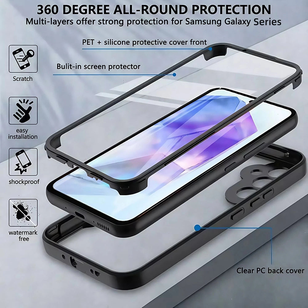 Techsuit - ColorVerse 360 Series + Screen Protector - Oppo Reno14 - Black
