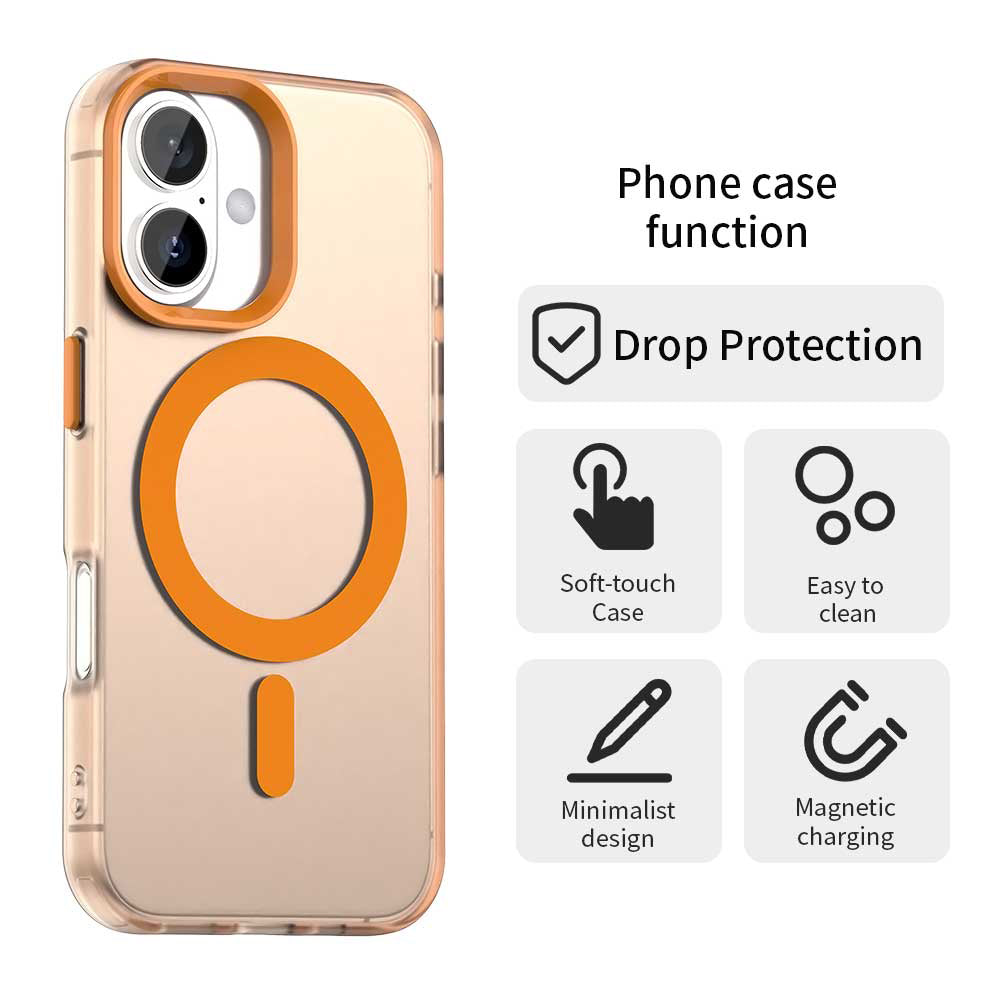 Husa pentru iPhone 17 Pro Max - Techsuit CandyCase MagSafe - Orange