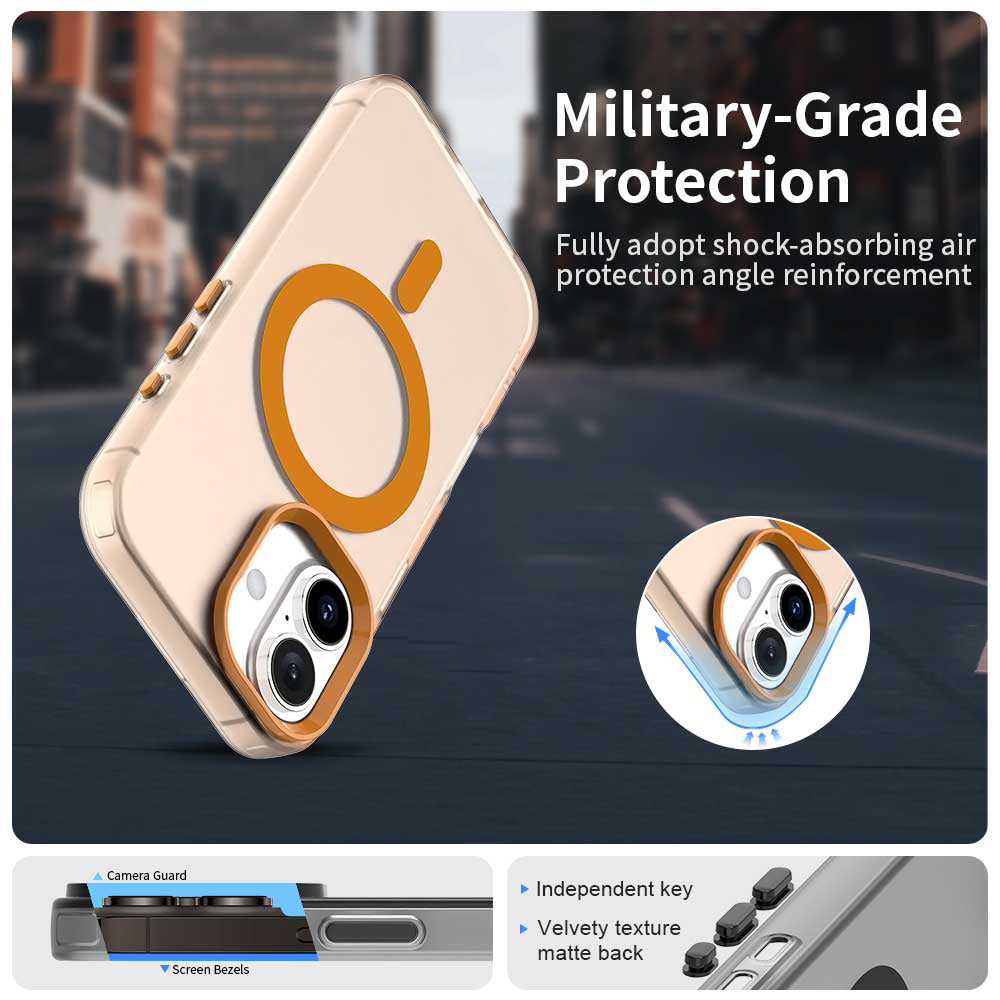 Husa pentru iPhone 17 Pro Max - Techsuit CandyCase MagSafe - Orange