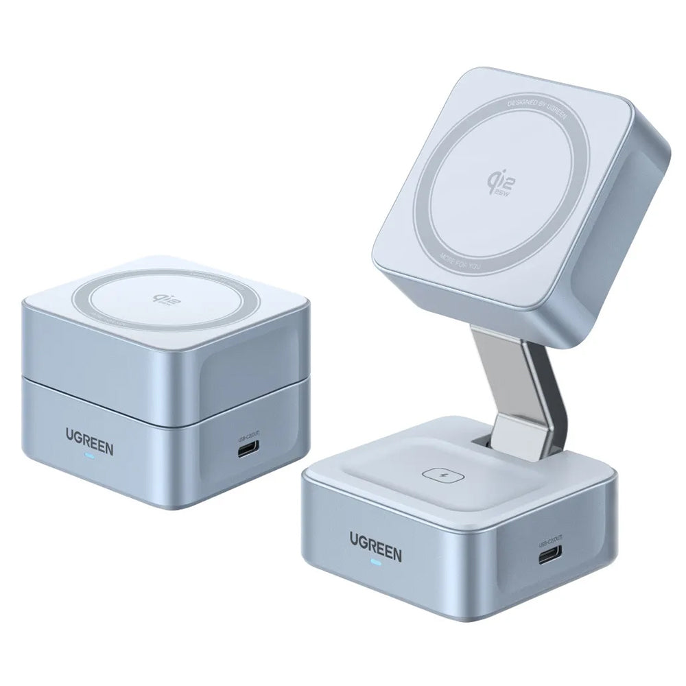 Ugreen - Wireless Charging Station W752 (55960B) - MagSafe, Fast Charging, Qi2, for iPhone, AirPods, Apple Watch, 35W - 